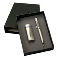 Metal Turbo Lighter and Executive Pen Gift Set